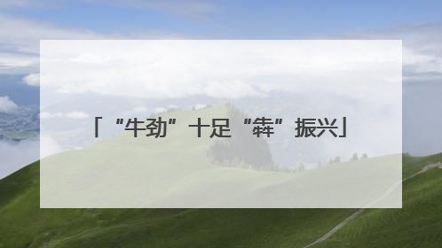 “牛劲”十足“犇”振兴