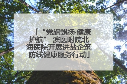 “党旗飘扬·健康护航” 滨医附院北海医院开展进盐企筑防线健康服务行动
