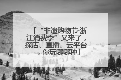 “非遗购物节·浙江消费季”又来了，探店、直播、云平台，你玩哪哪种