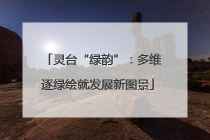 灵台“绿韵”：多维逐绿绘就发展新图景