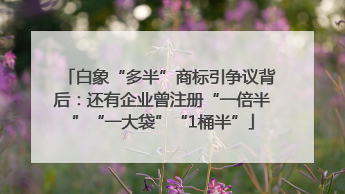 白象“多半”商标引争议背后：还有企业曾注册“一倍半”“一大袋”“1桶半”