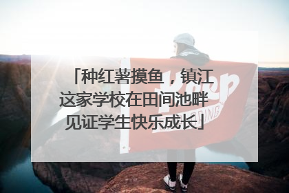 种红薯摸鱼，镇江这家学校在田间池畔见证学生快乐成长