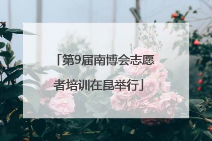 第9届南博会志愿者培训在昆举行