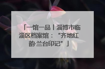 一馆一品丨淄博市临淄区档案馆：“齐地红韵·兰台印记”