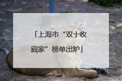 上海市“双十收藏家”榜单出炉