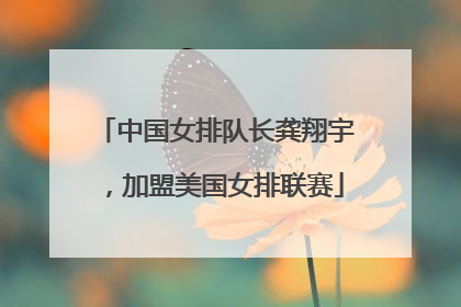 中国女排队长龚翔宇，加盟美国女排联赛