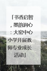 书香启智，墨韵润心：大窑中心小学开展教师专业成长活动