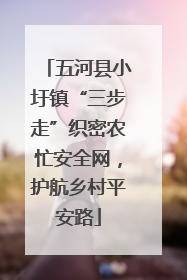 五河县小圩镇“三步走”织密农忙安全网，护航乡村平安路