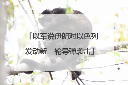 以军说伊朗对以色列发动新一轮导弹袭击