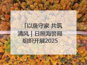 以廉守家 共筑清风｜日照海警局组织开展2025年集中送廉活动