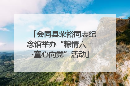 会同县粟裕同志纪念馆举办“粽情六一·童心向党”活动