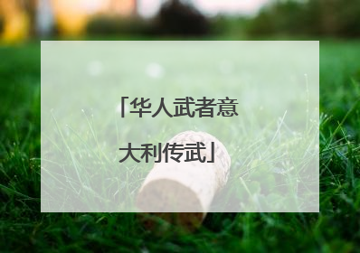 华人武者意大利传武