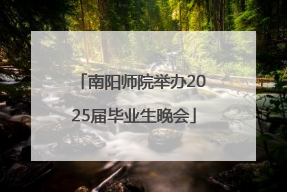 南阳师院举办2025届毕业生晚会