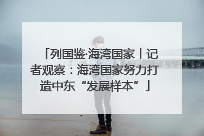 列国鉴·海湾国家丨记者观察：海湾国家努力打造中东“发展样本”