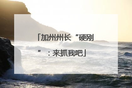 加州州长“硬刚”：来抓我吧