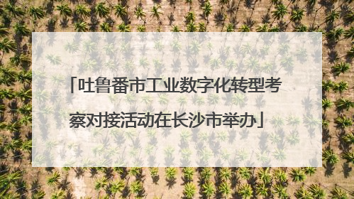 吐鲁番市工业数字化转型考察对接活动在长沙市举办