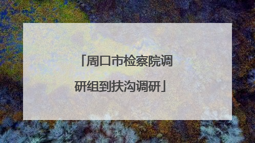 周口市检察院调研组到扶沟调研