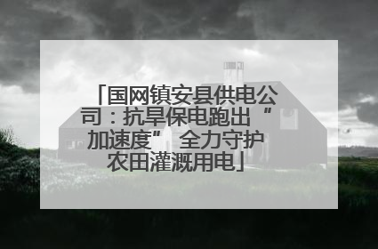 国网镇安县供电公司：抗旱保电跑出“加速度” 全力守护农田灌溉用电