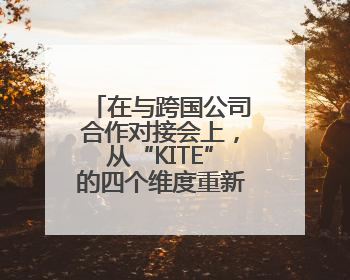 在与跨国公司合作对接会上，从“KITE”的四个维度重新打开潍坊