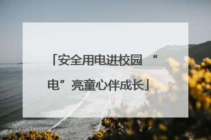 安全用电进校园 “电”亮童心伴成长