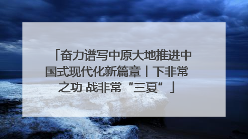 奋力谱写中原大地推进中国式现代化新篇章丨下非常之功 战非常“三夏”
