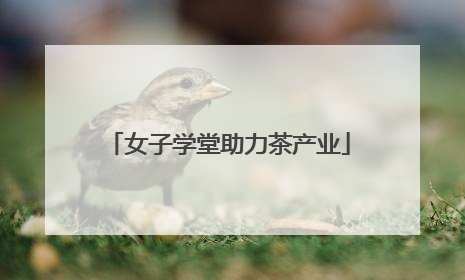女子学堂助力茶产业