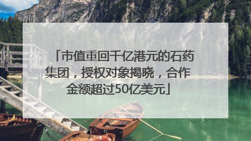 市值重回千亿港元的石药集团，授权对象揭晓，合作金额超过50亿美元
