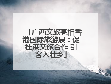 广西文旅亮相香港国际旅游展：促桂港文旅合作 引客入壮乡