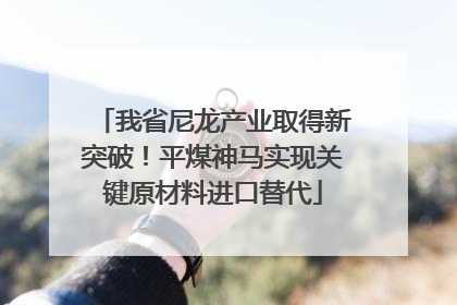 我省尼龙产业取得新突破！平煤神马实现关键原材料进口替代