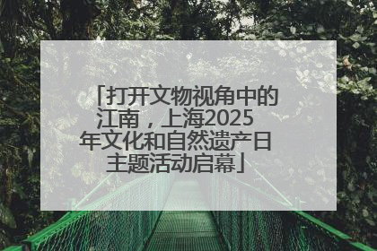 打开文物视角中的江南，上海2025年文化和自然遗产日主题活动启幕