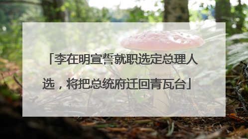 李在明宣誓就职选定总理人选，将把总统府迁回青瓦台