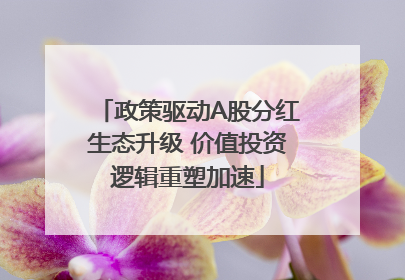 政策驱动A股分红生态升级 价值投资逻辑重塑加速