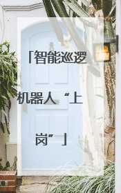 智能巡逻机器人“上岗”