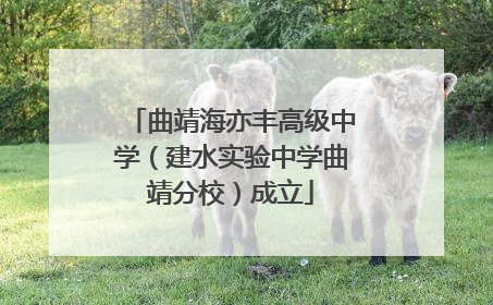 曲靖海亦丰高级中学（建水实验中学曲靖分校）成立