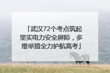 武汉72个考点筑起坚实电力安全屏障，多维举措全力护航高考