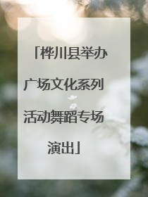 桦川县举办广场文化系列活动舞蹈专场演出