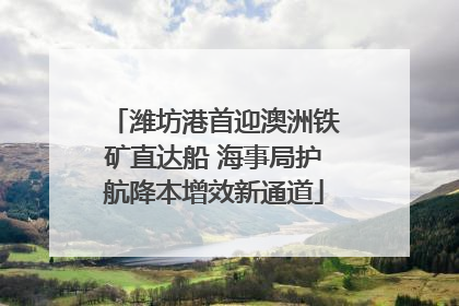 潍坊港首迎澳洲铁矿直达船 海事局护航降本增效新通道