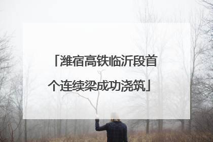 潍宿高铁临沂段首个连续梁成功浇筑
