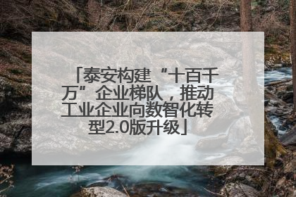 泰安构建“十百千万”企业梯队，推动工业企业向数智化转型2.0版升级