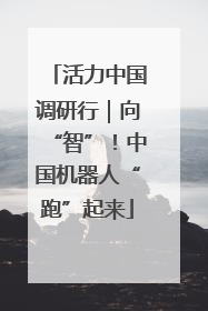 活力中国调研行｜向“智”！中国机器人“跑”起来
