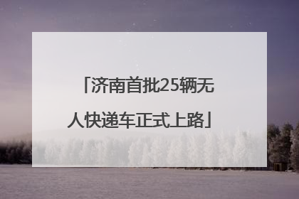 济南首批25辆无人快递车正式上路