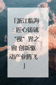 浙江临海：匠心铸就“视”界之窗 创新驱动产业腾飞