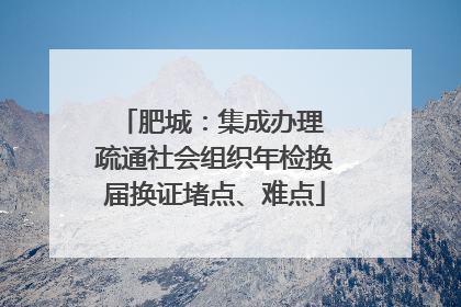 肥城：集成办理 疏通社会组织年检换届换证堵点、难点