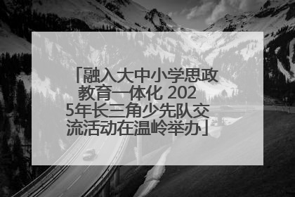 融入大中小学思政教育一体化 2025年长三角少先队交流活动在温岭举办
