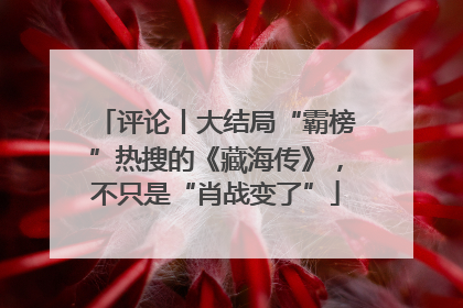 评论丨大结局“霸榜”热搜的《藏海传》，不只是“肖战变了”