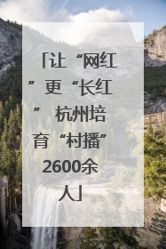 让“网红”更“长红” 杭州培育“村播”2600余人