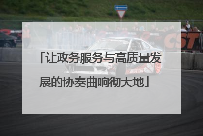 让政务服务与高质量发展的协奏曲响彻大地