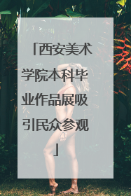 西安美术学院本科毕业作品展吸引民众参观