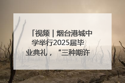 视频｜烟台港城中学举行2025届毕业典礼，“三种期许”照亮青春征途