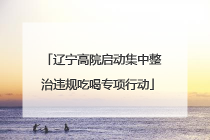 辽宁高院启动集中整治违规吃喝专项行动